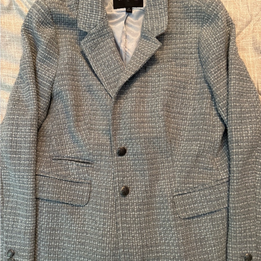 Banana Republic Textured Gray Blazer